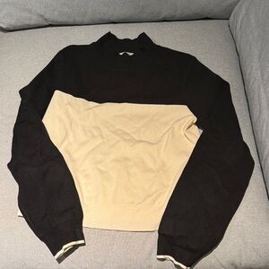 kuose two tone sweater